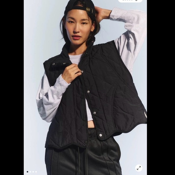 FP Movement by Free People Jackets & Blazers - Free people movement Quinn  Women's Black Quilted Vest size L